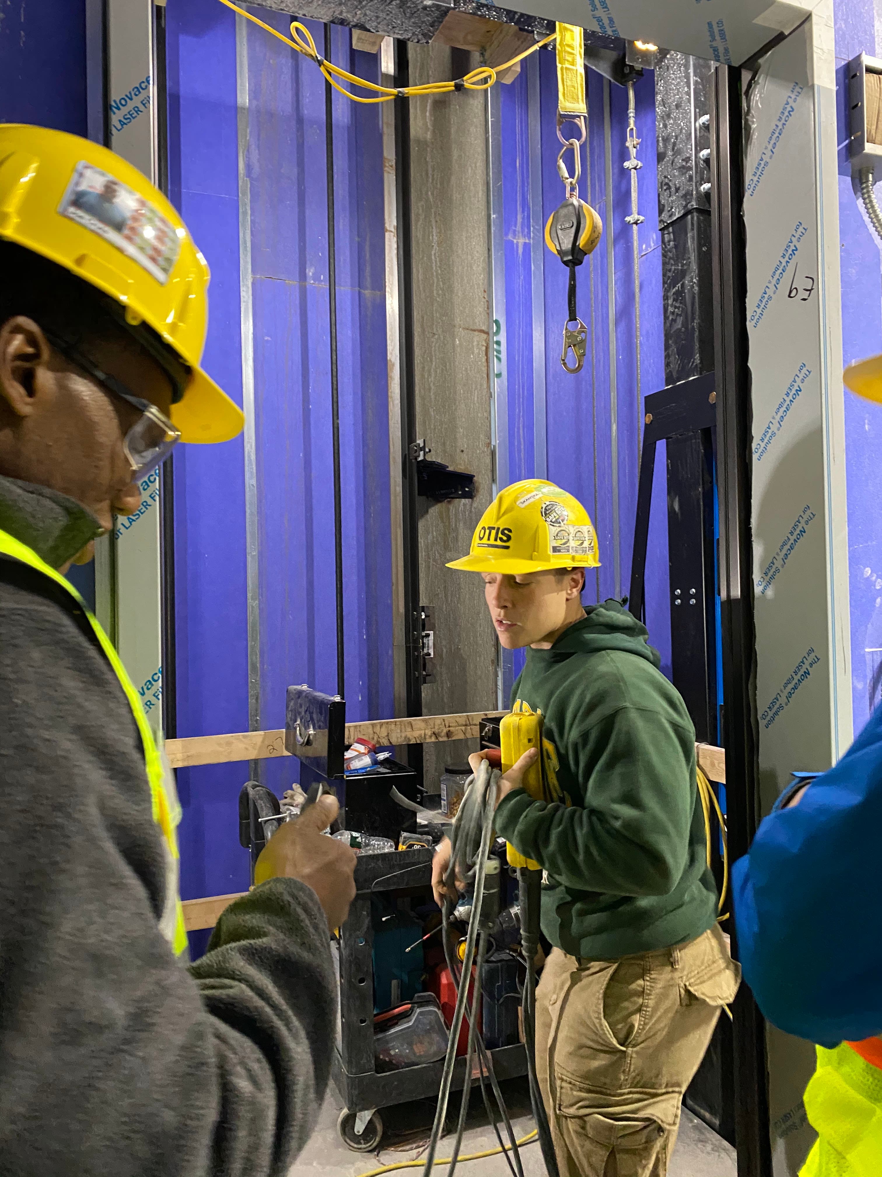 Otis Elevators, site visit and installer observation