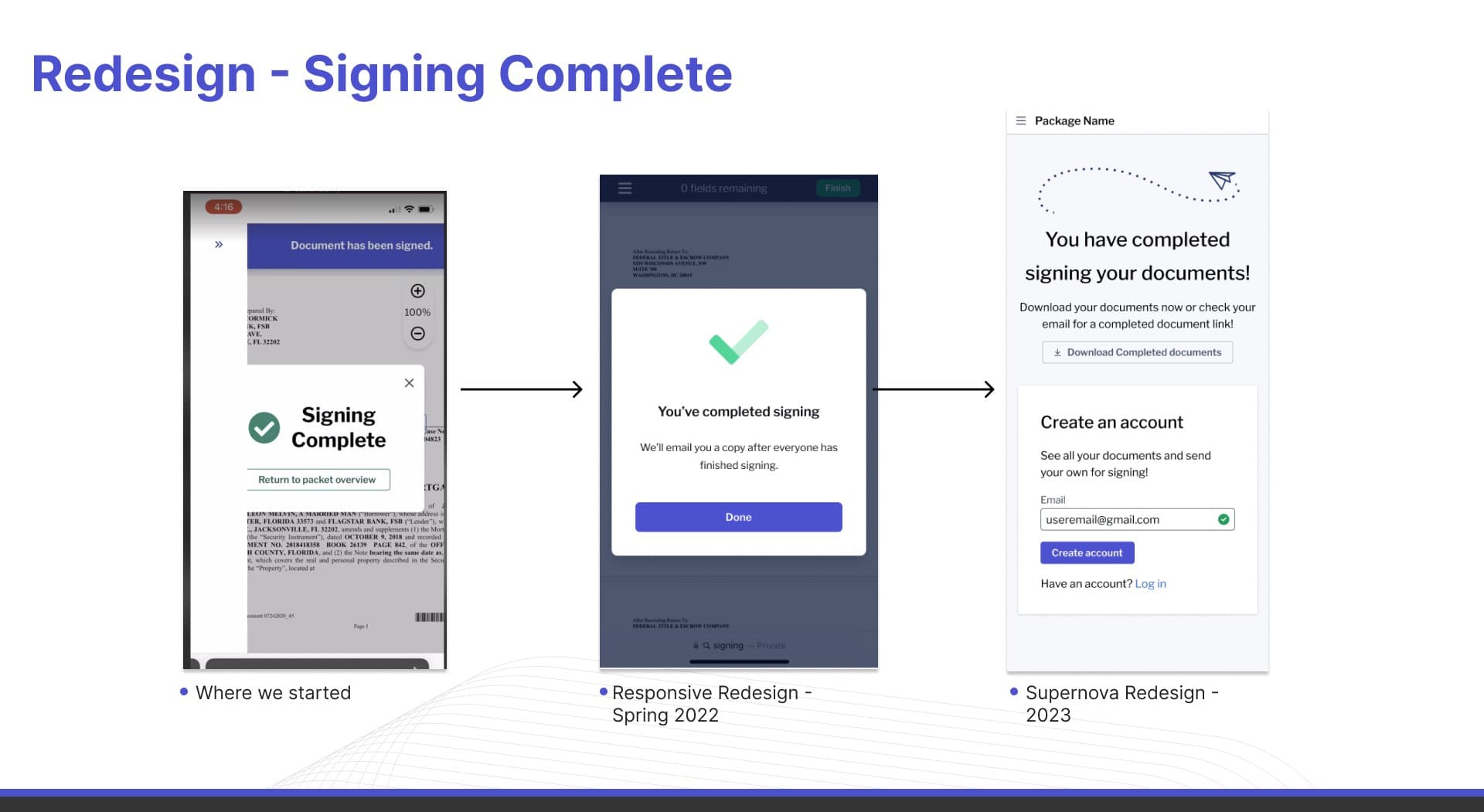 Mobile eSign Phase 2: signing flow