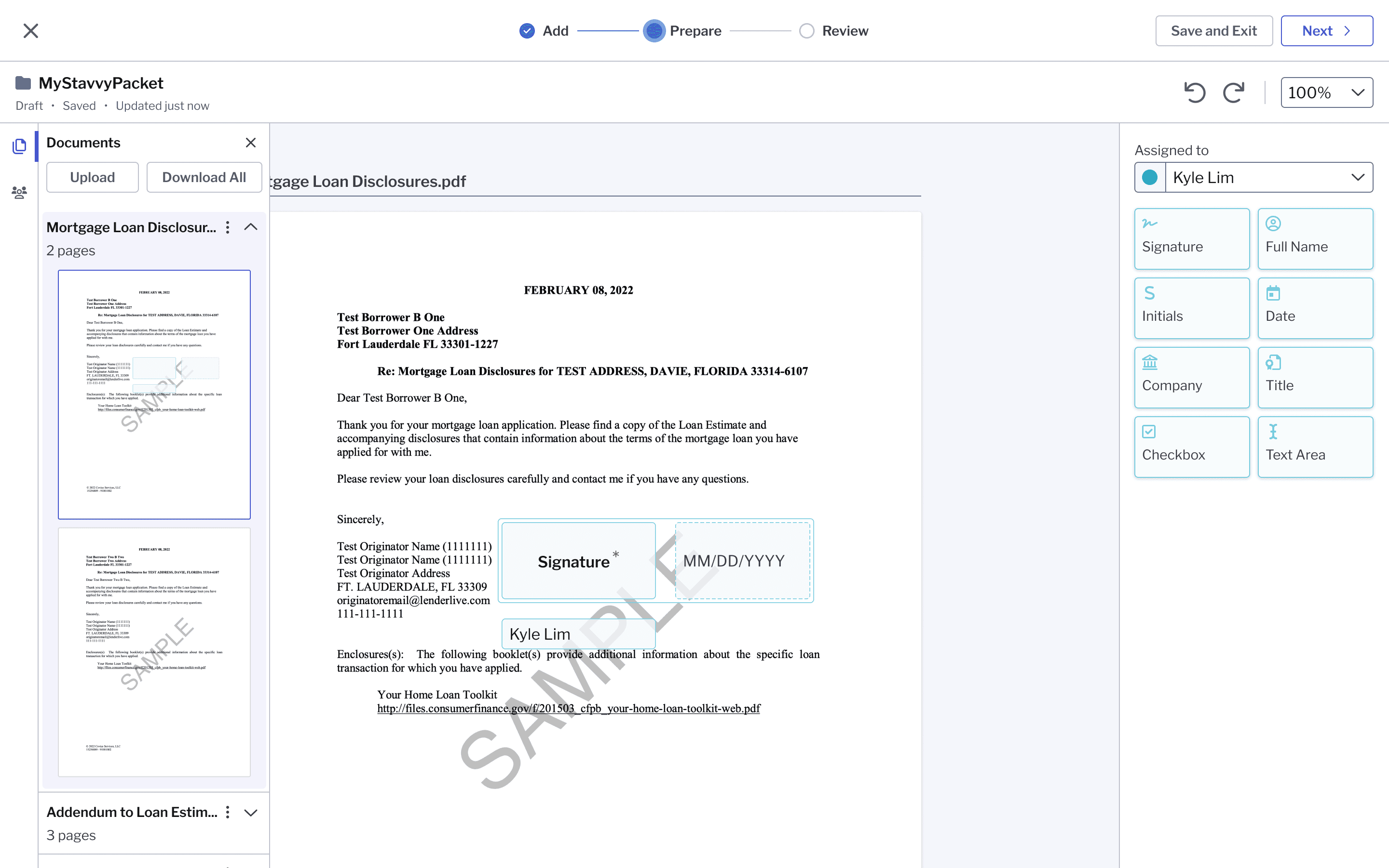 Document preparation interface redesign