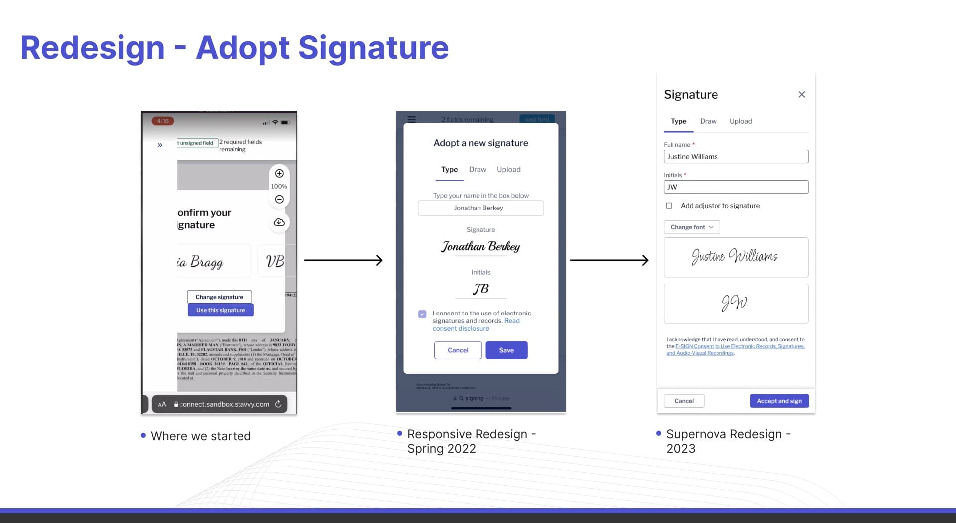 Mobile eSign Phase 2: full redesign concepts