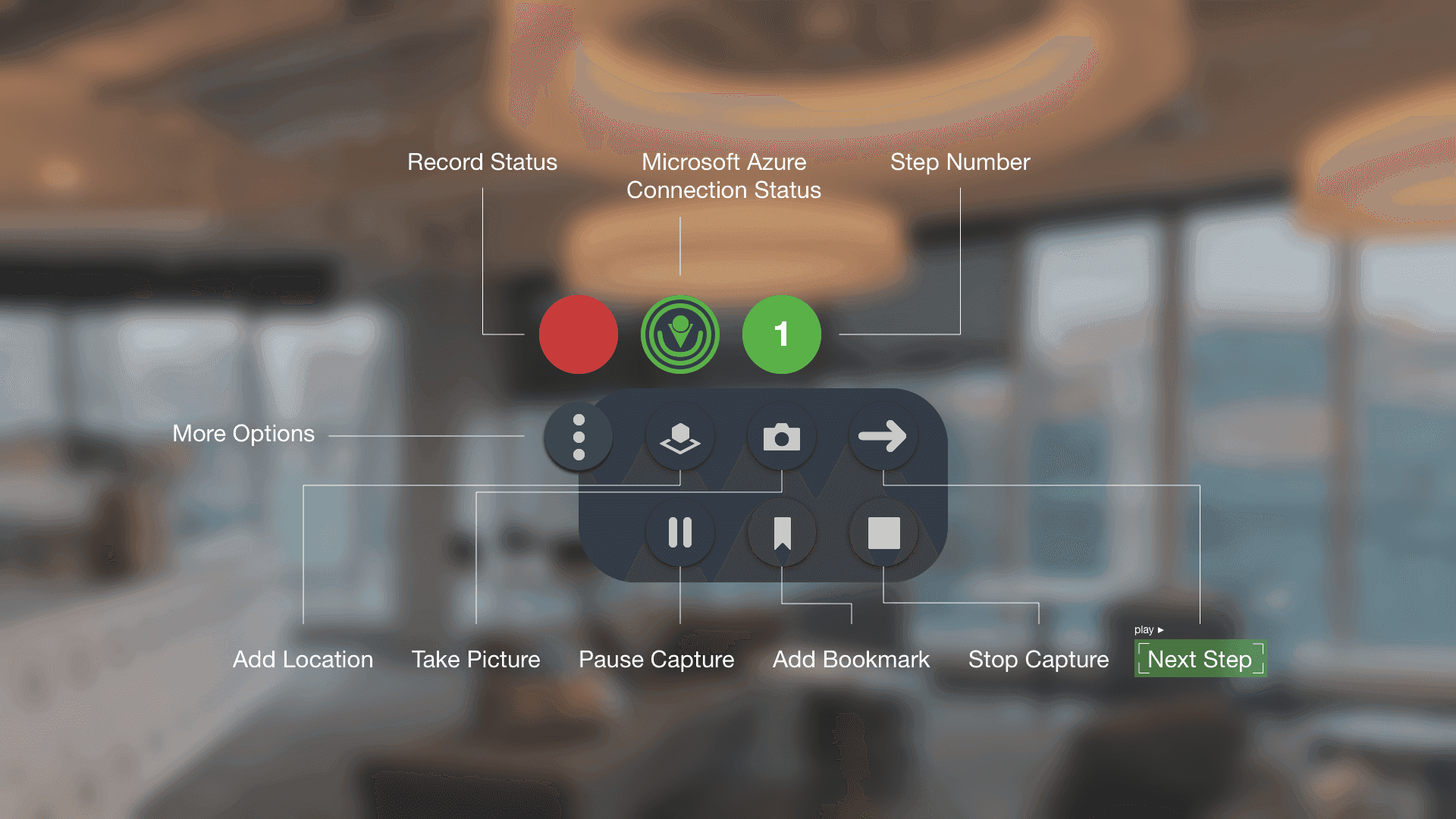 Vuforia Expert Capture, spatial UI patterns